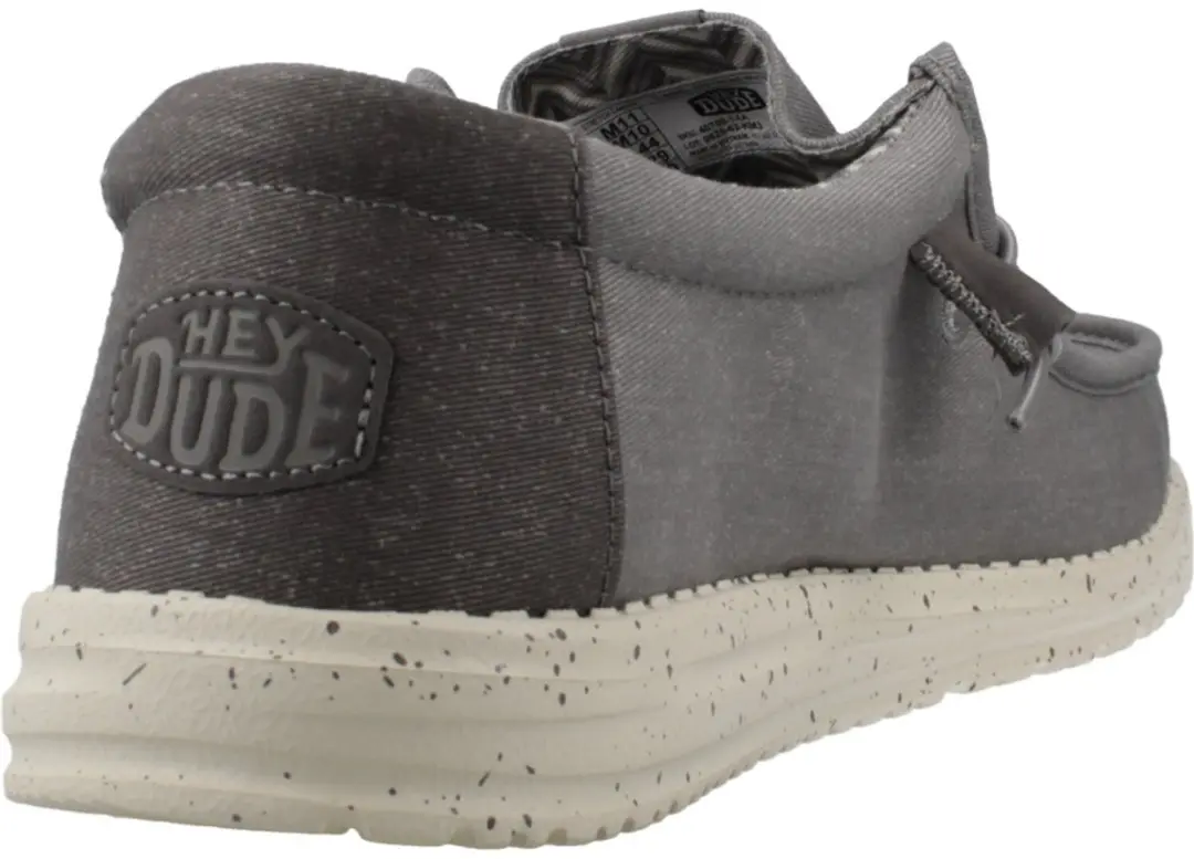 Hey Dude Wally Stretch Canvas Sneakers Grijs - afbeelding 2 van 6