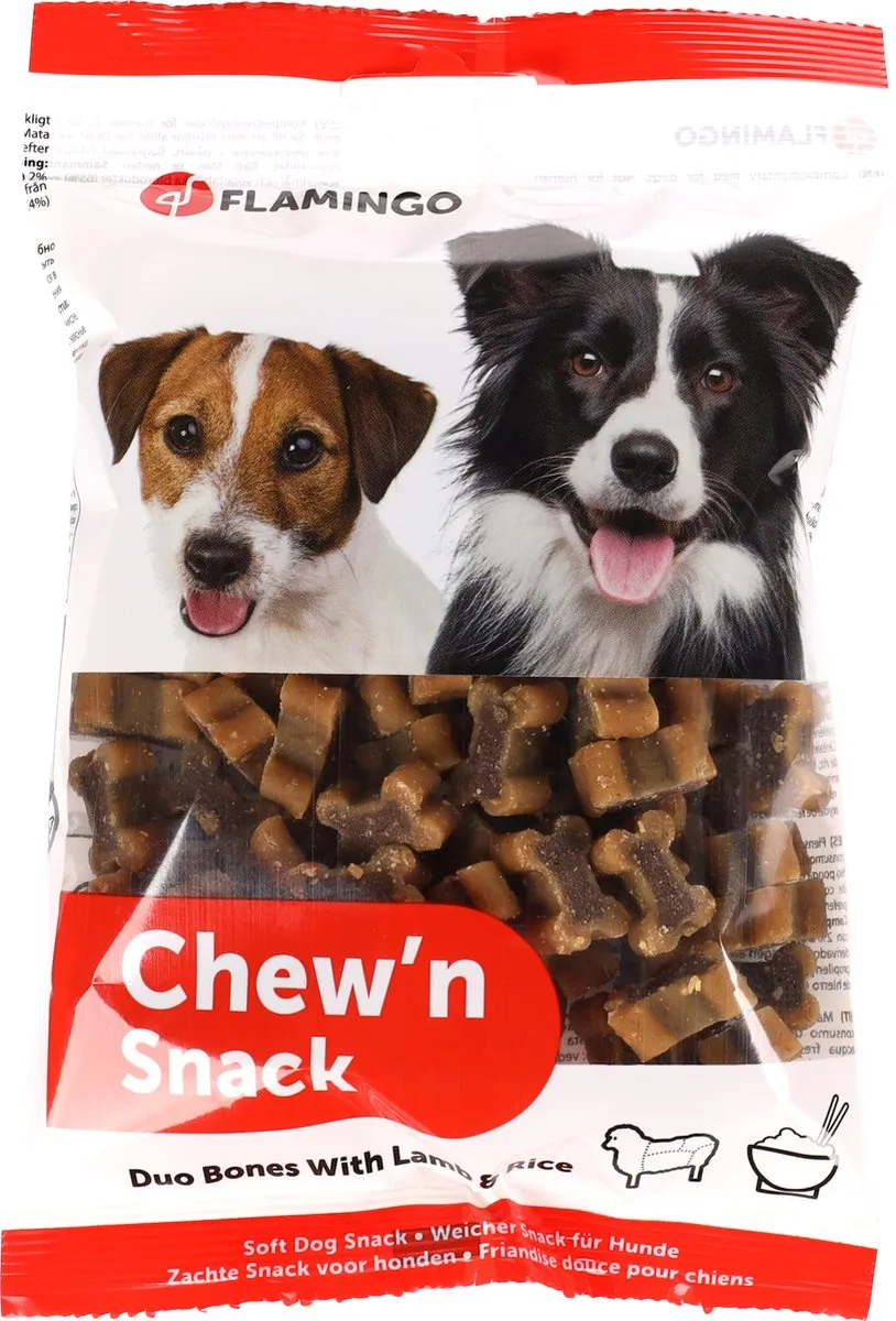 Flamingo Chew n Snack Bones Hondensnack 150g