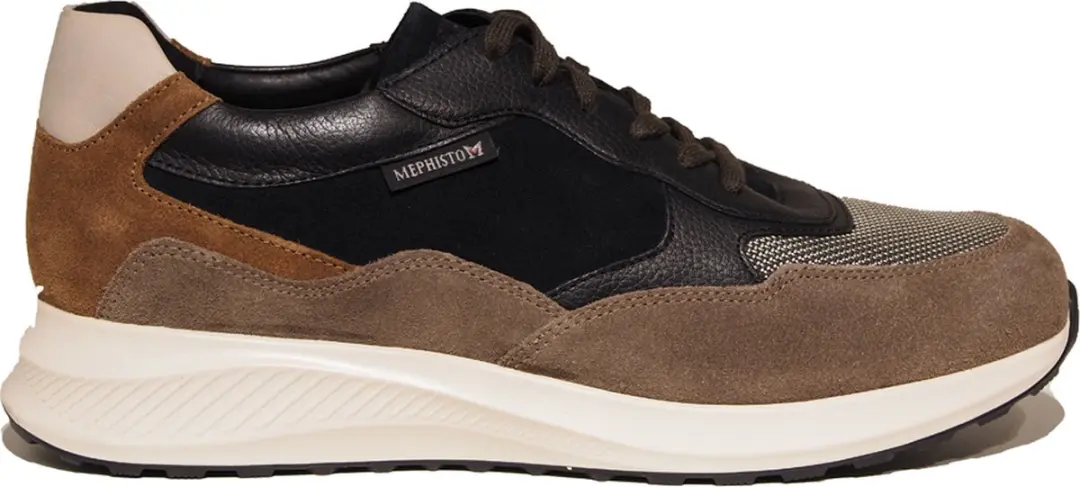 Mephisto Driss Sneakers Blauw Grijs Taupe