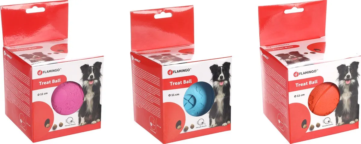 Flamingo Rhea Snackbal Honden - 11cm - 1 Stuk - afbeelding 2 van 6