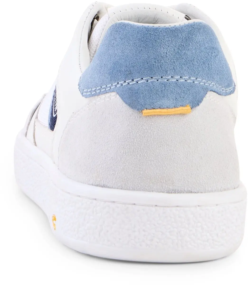camel active Sneaker van leermix met vetersluiting