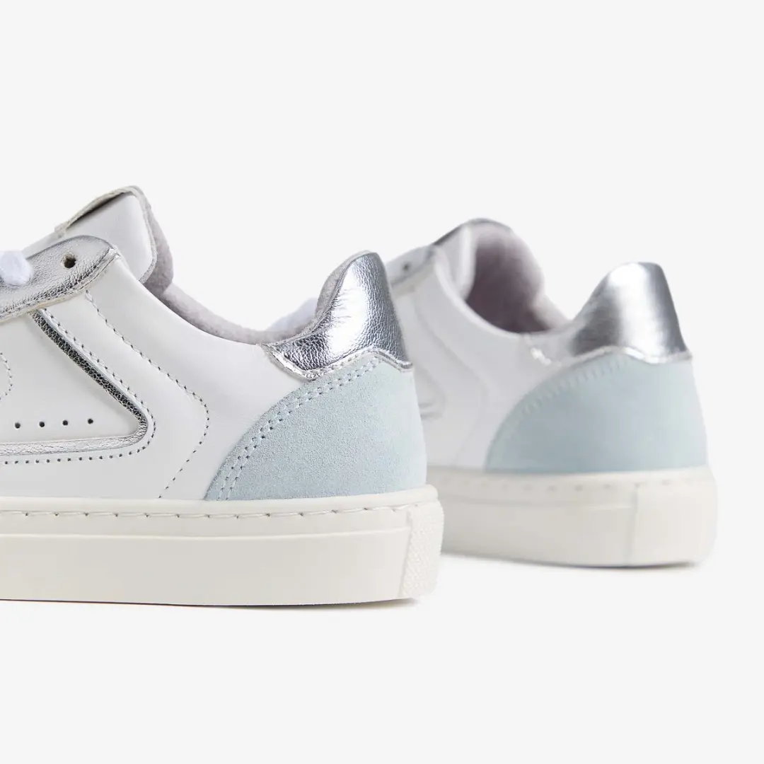 Sneakers Nerogiardini Cr.Vesuvio Pastel Florida Wit T.Lumiere Zilver
