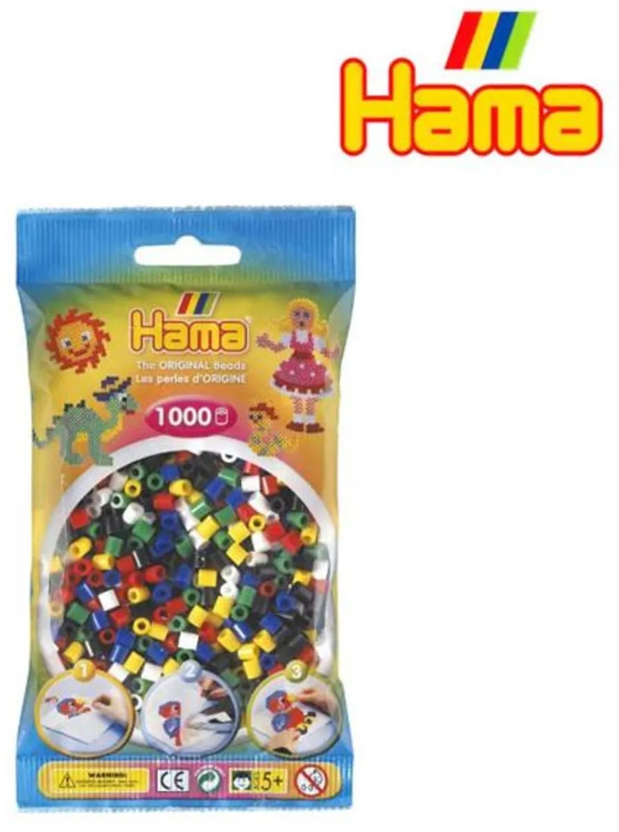 Hama Strijkkralen Assortiment 1000 Stuks - Wit