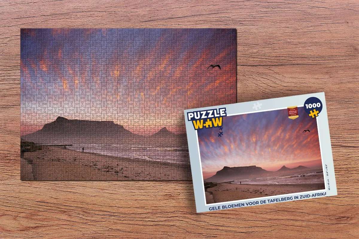 PuzzleWow Tafelberg Zuid-Afrika Legpuzzel 1000 Stuks - Multicolor