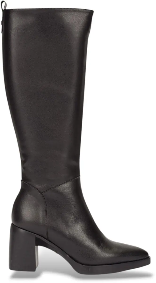 Wonders Zwarte leren laarzen L-1602