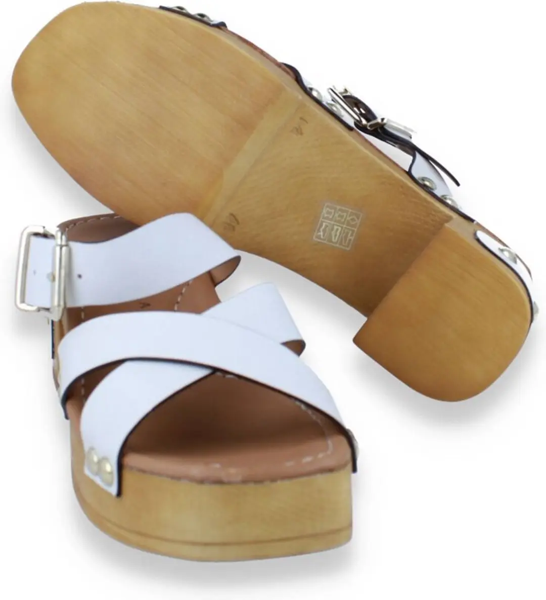 Pedro Miralles Dames Klomp Off White