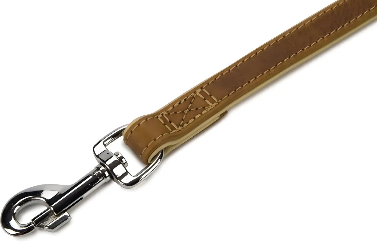 Beeztees Comfort Hondenriem - Leer 100x2,2cm