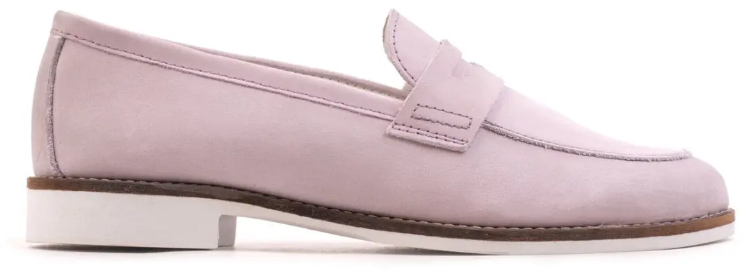 Omnio code loafers dames lila leer