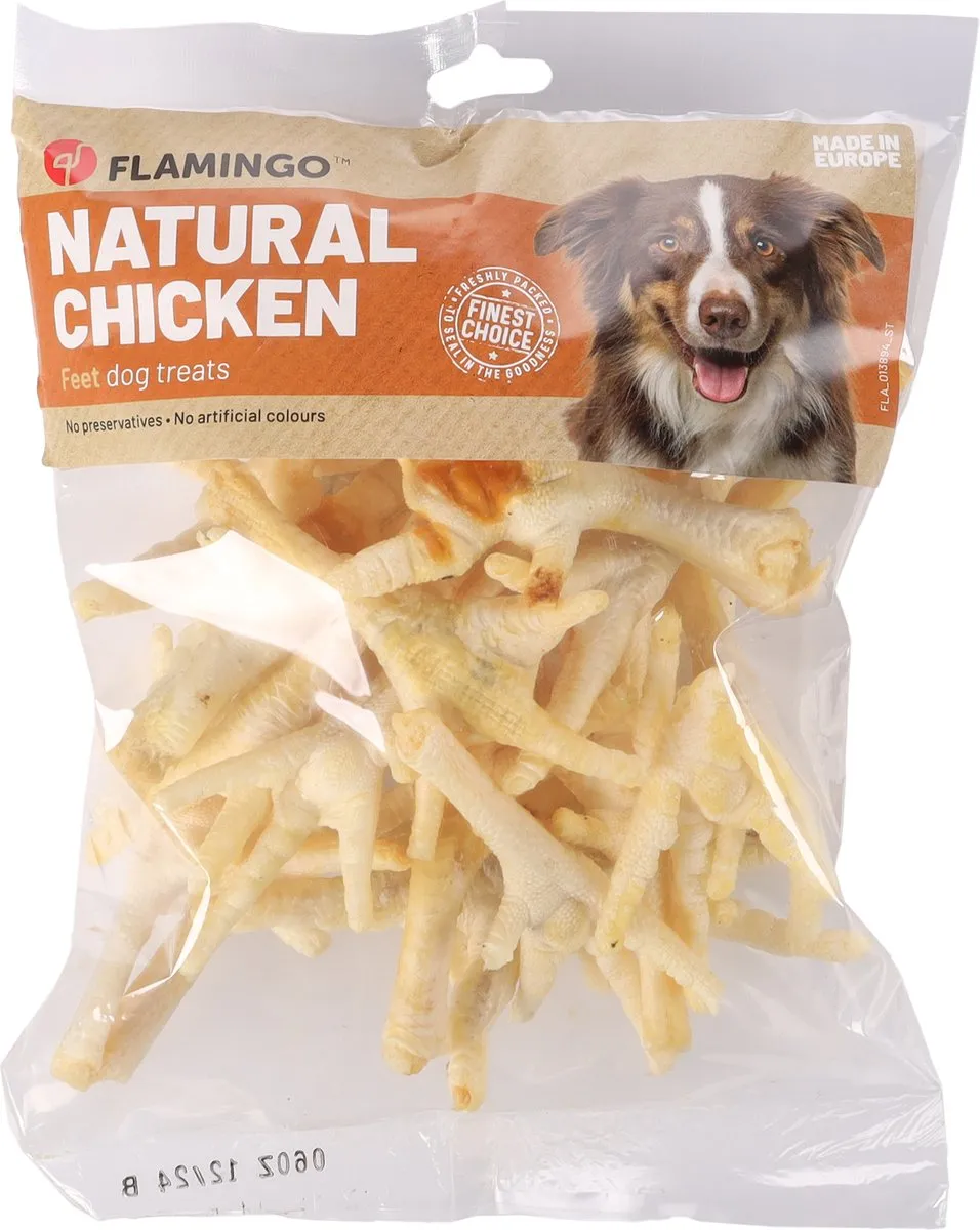 Flamingo Nature Hondensnack Kippenpoten 200g