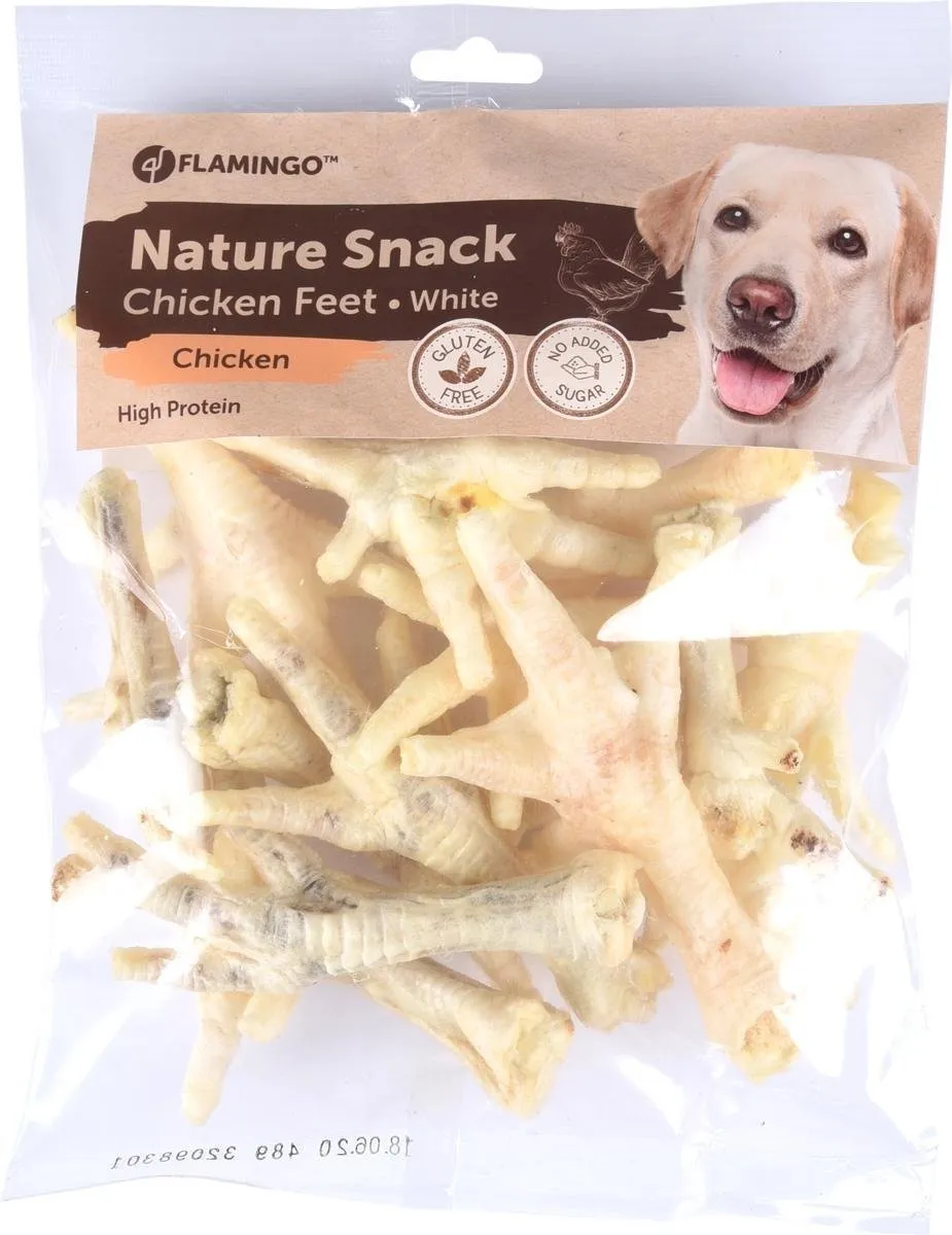 Flamingo Nature Hondensnack Kippenpoten 200g