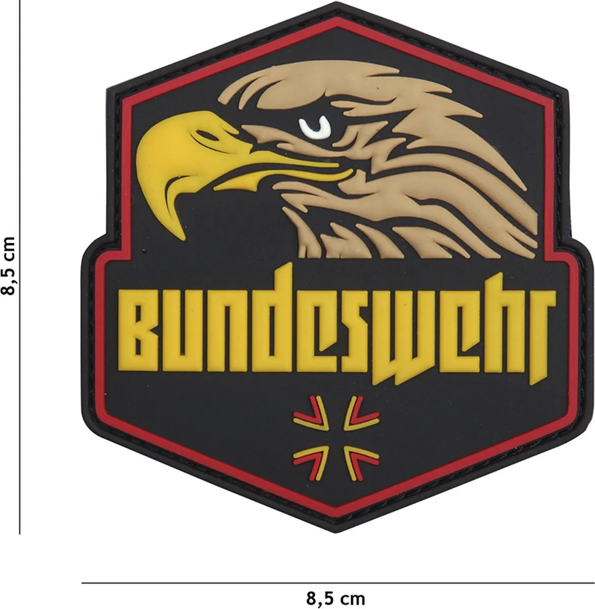 101 Inc Embleem 3D PVC Bundeswehr Geel 20076