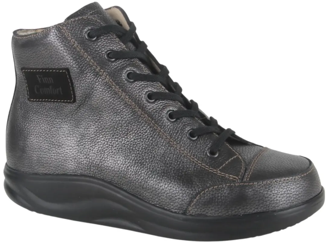 Finn Comfort 02991-903003 dames veterboots sportief maat 40 (6,5) metallic