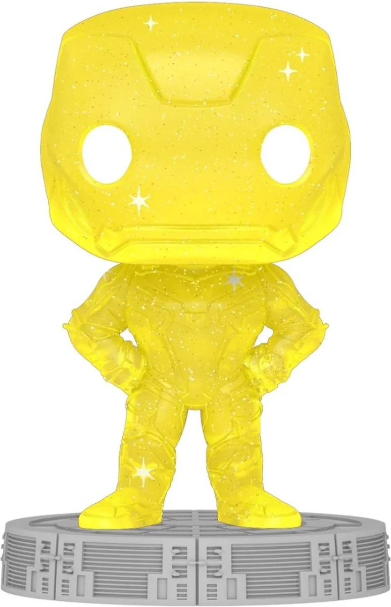 Marvel Funko POP! Art Series Iron Man Geel 9cm