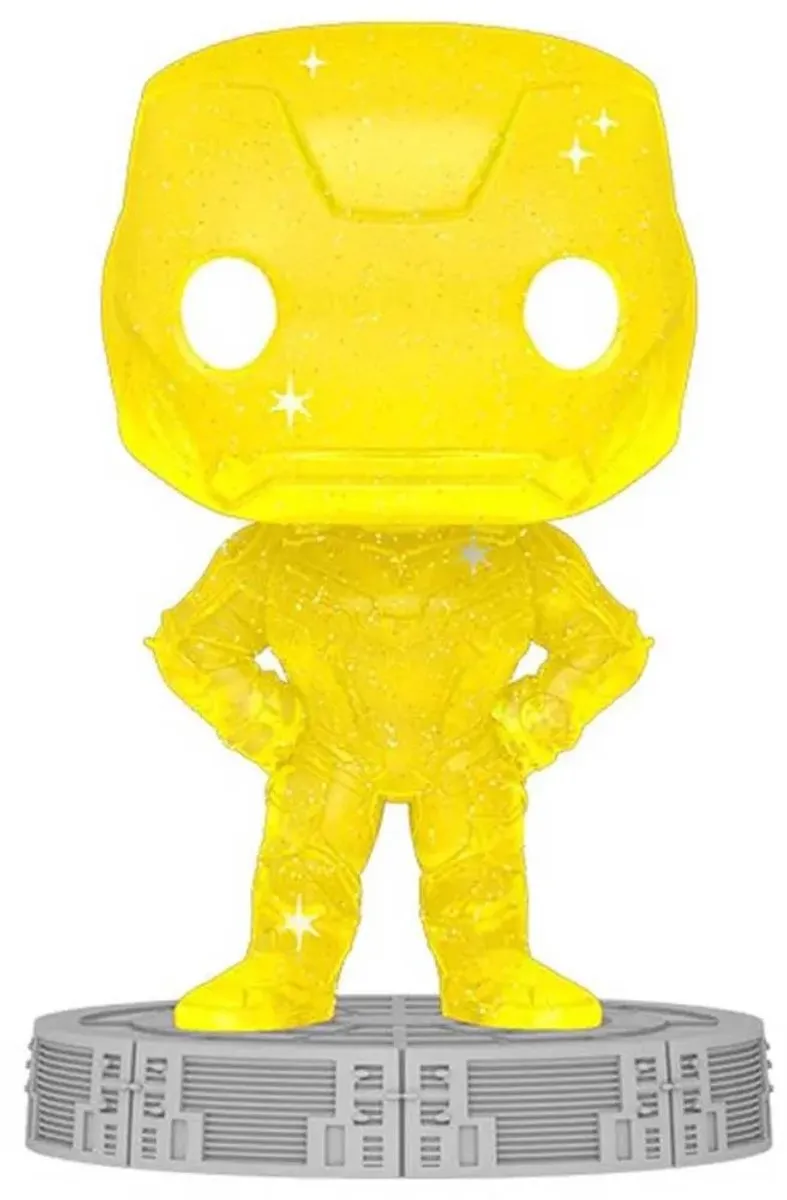 Marvel Funko POP! Art Series Iron Man Geel 9cm