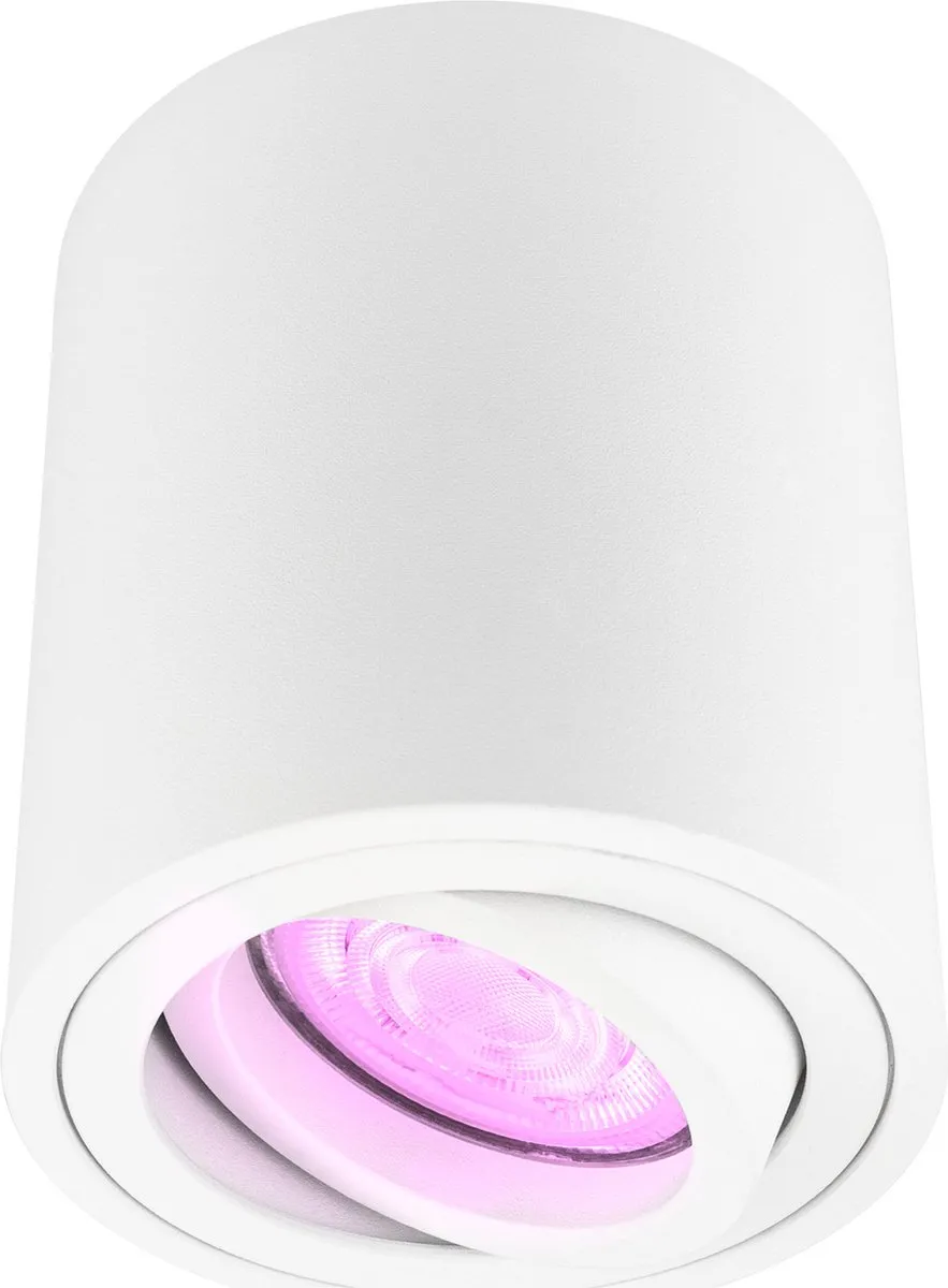 Ledvion LED Opbouwspots 5W RGBW - 4 Stuks - Zwart