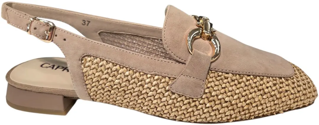 Caprice 9-9-29410-46 311 G Sandaletten Beige Leer en Suede Dames