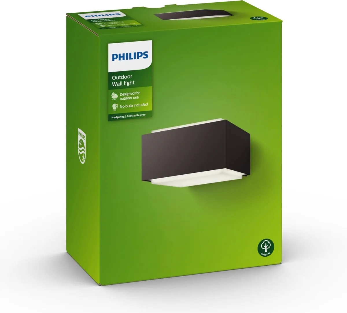 Philips LED Hedgehog Muurlamp - Antraciet