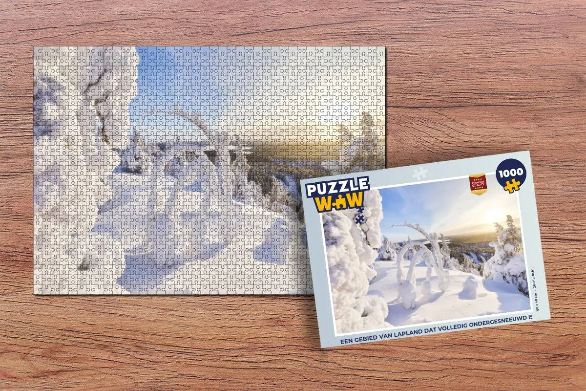 PuzzleWow Lapland Legpuzzel 1000 Stuks - Multicolor