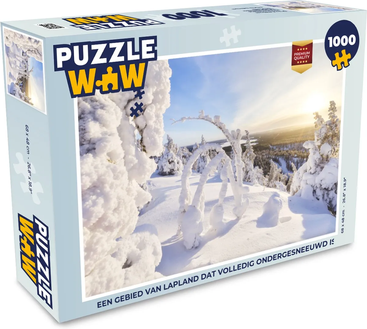 PuzzleWow Lapland Legpuzzel 1000 Stuks