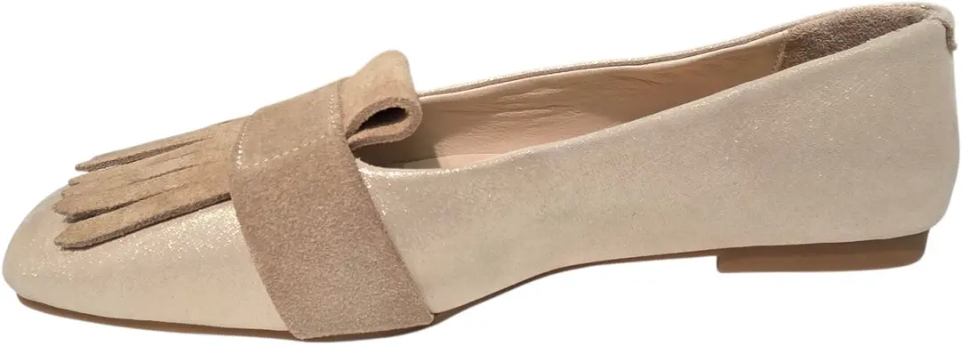 Roberto D'Angelo Dalton Instappers Beige Metallic Leer - afbeelding 4 van 4