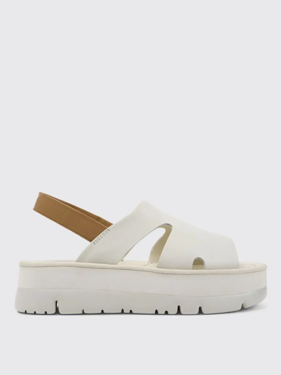 Beet Platform Sandal Leather Wo