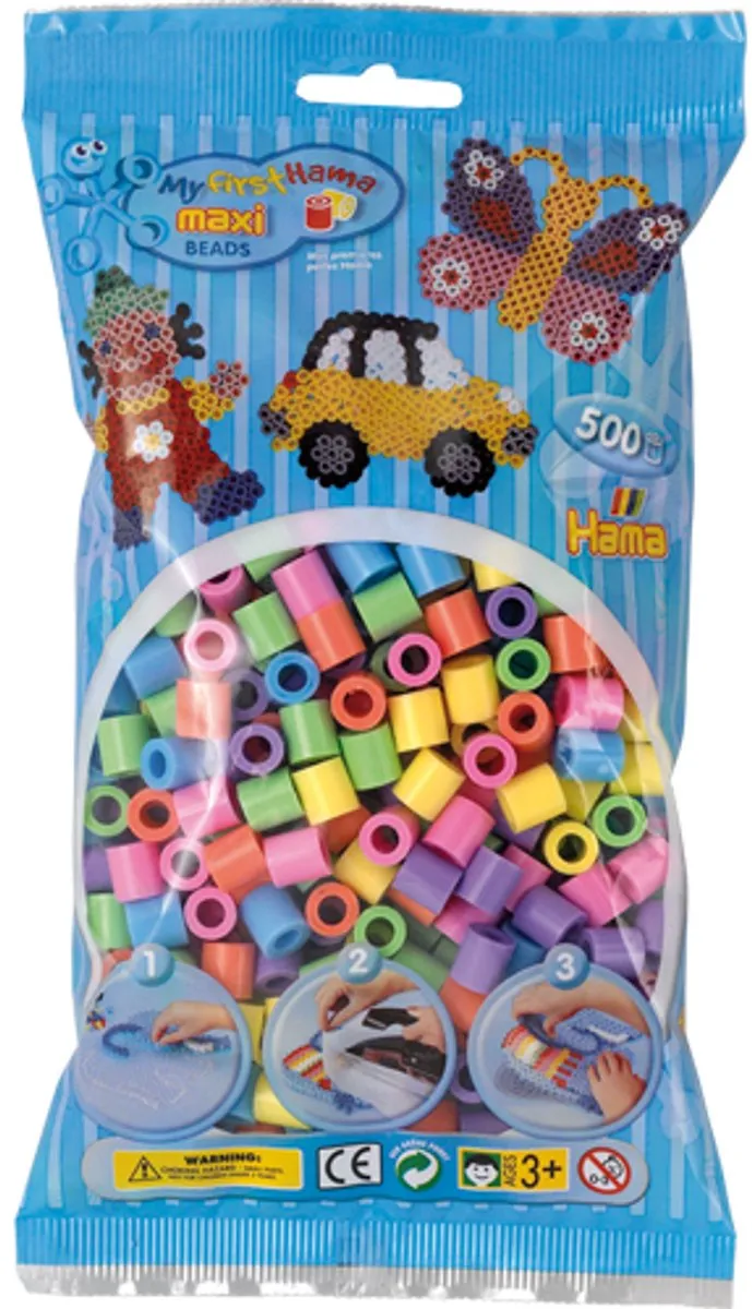 Hama Strijkkralen Maxi Mix - 500 Stuks Multi