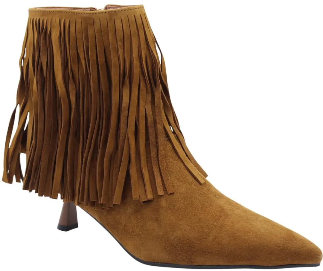 BiBi Lou 602t60vk Enkellaarsjes Camel