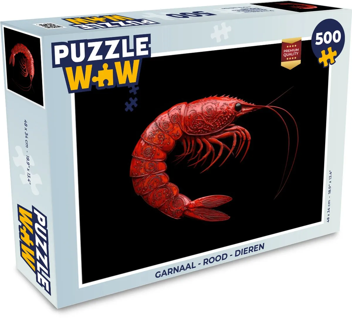 PuzzleWow Garnaal Legpuzzel 500 Stuks