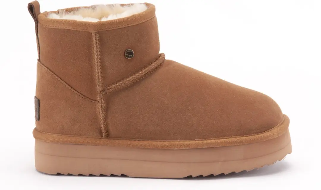 Warmbat Wallaby Suede boot Plateau Dames Laarzen