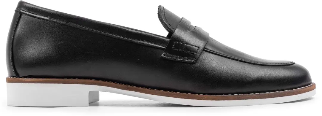 Omnio code loafers dames zwart leer