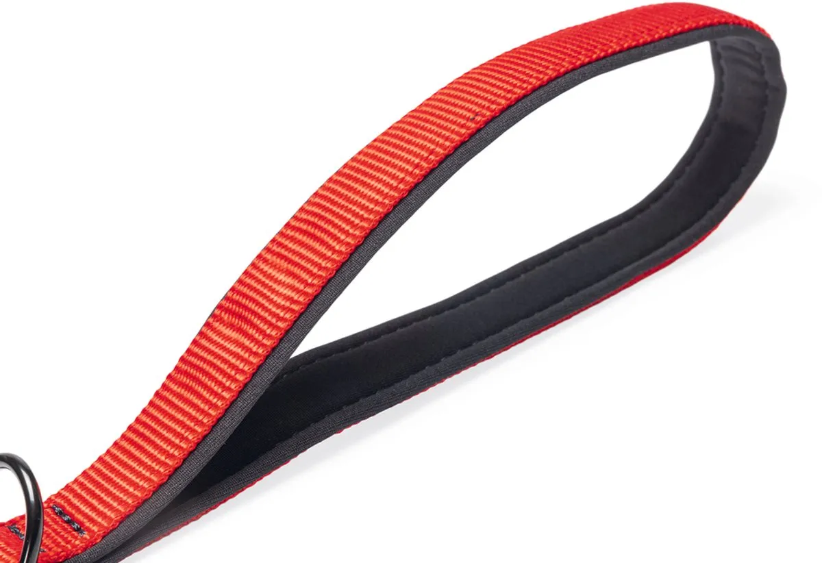 Beeztees Parinca Premium Hondenriem - Elastisch - Rood 120cm x 20mm