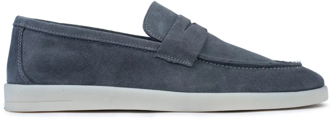 Omnio milan loafers heren metal suède