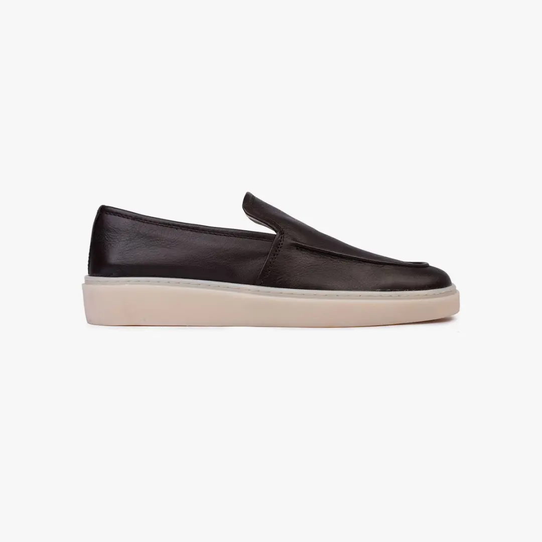 Omnio mons loafers heren donkerbruin leer