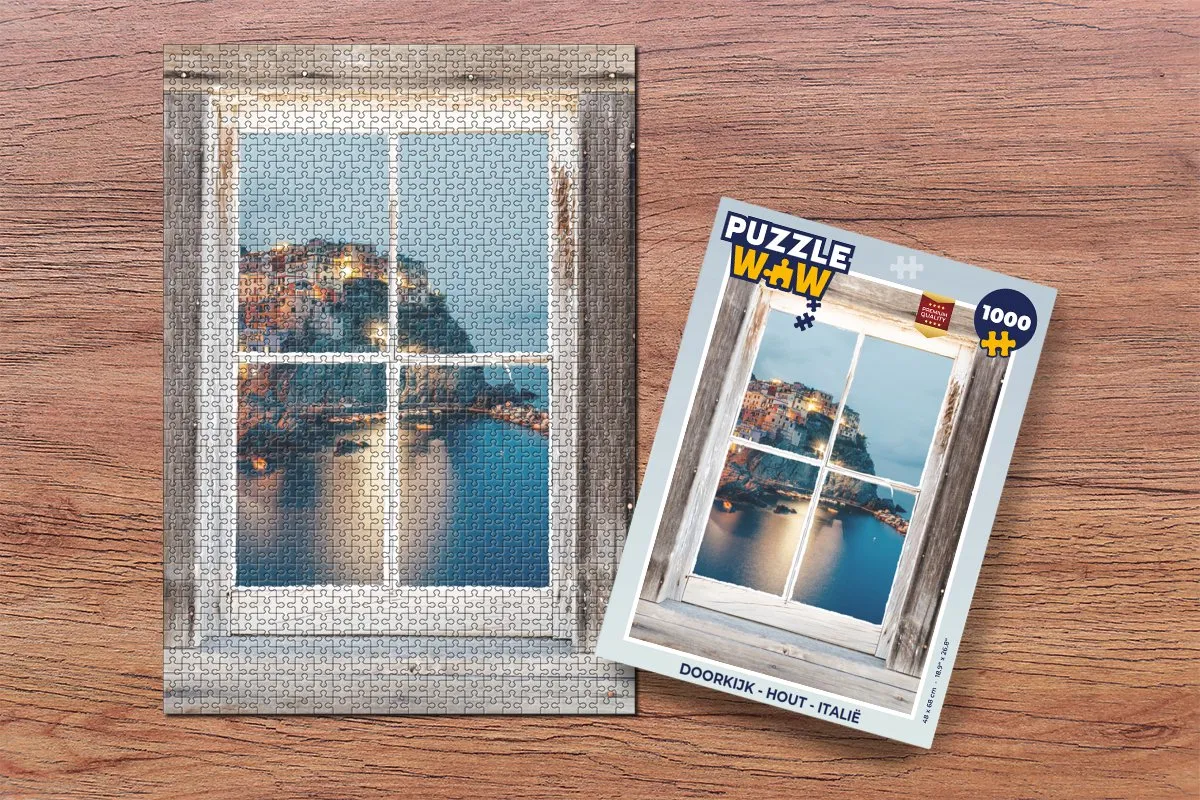 PuzzleWow Doorkijk Legpuzzel 1000 Stuks - Multicolor