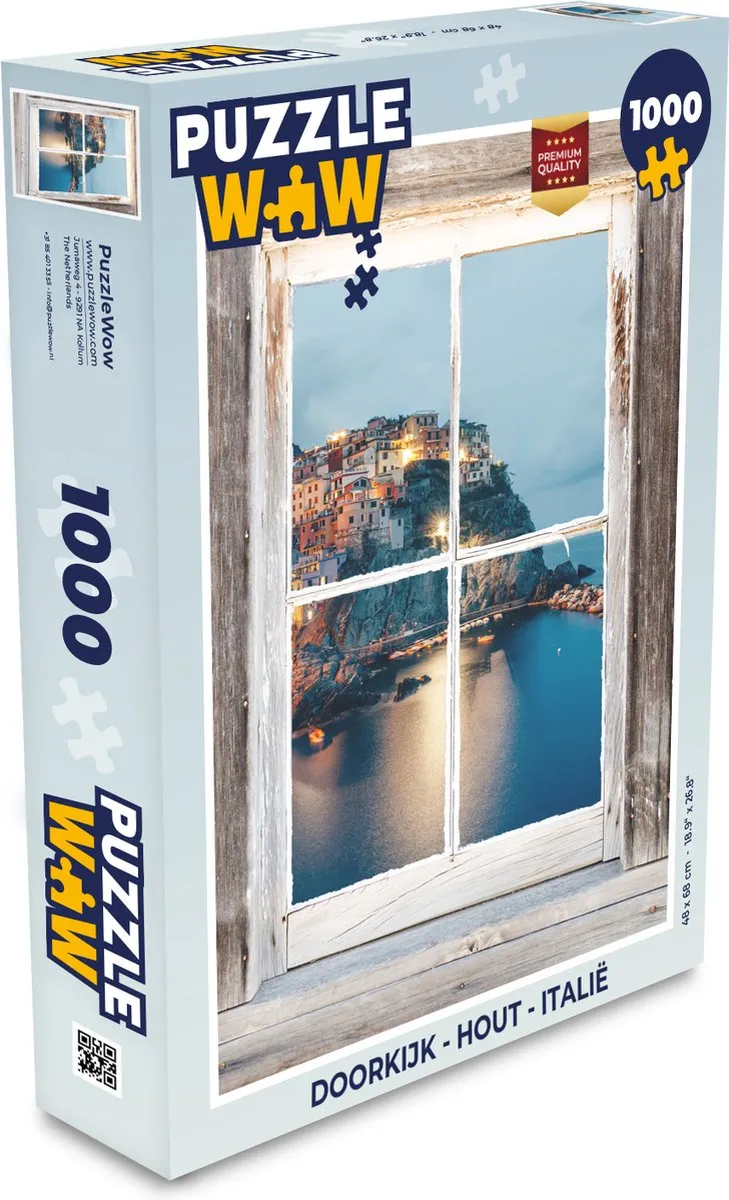 PuzzleWow Doorkijk Legpuzzel 1000 Stuks