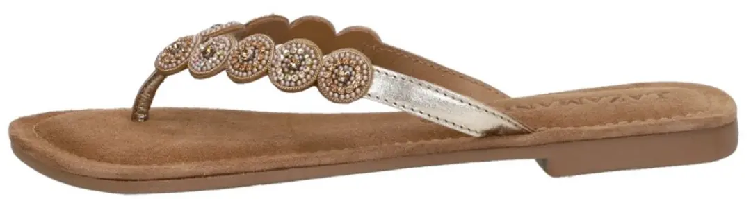 Lazamani Lea Dames Slippers Goud - afbeelding 3 van 6