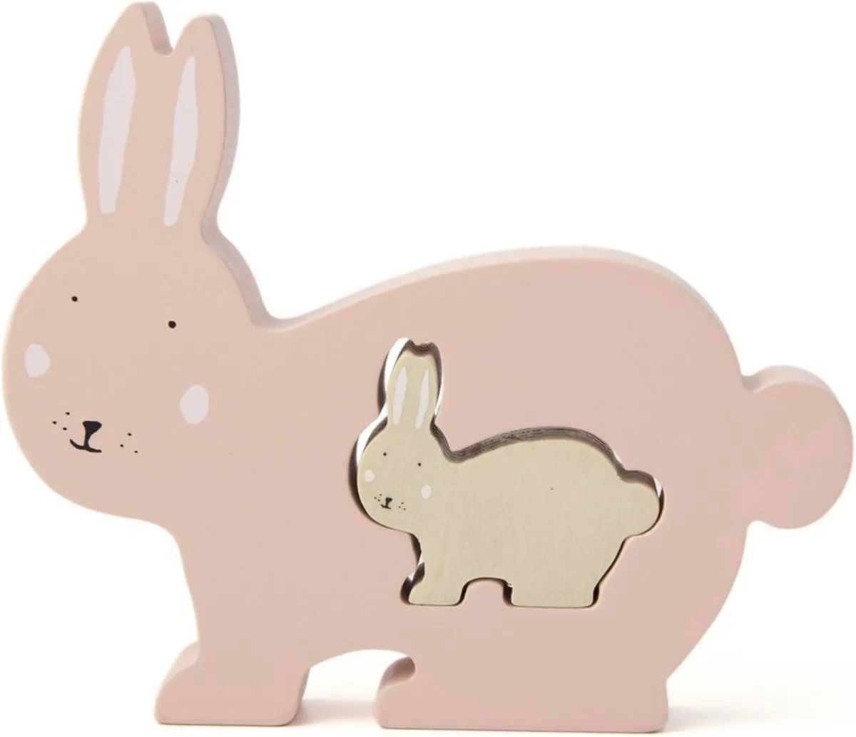 Trixie Houten Babypuzzel Mrs. Rabbit