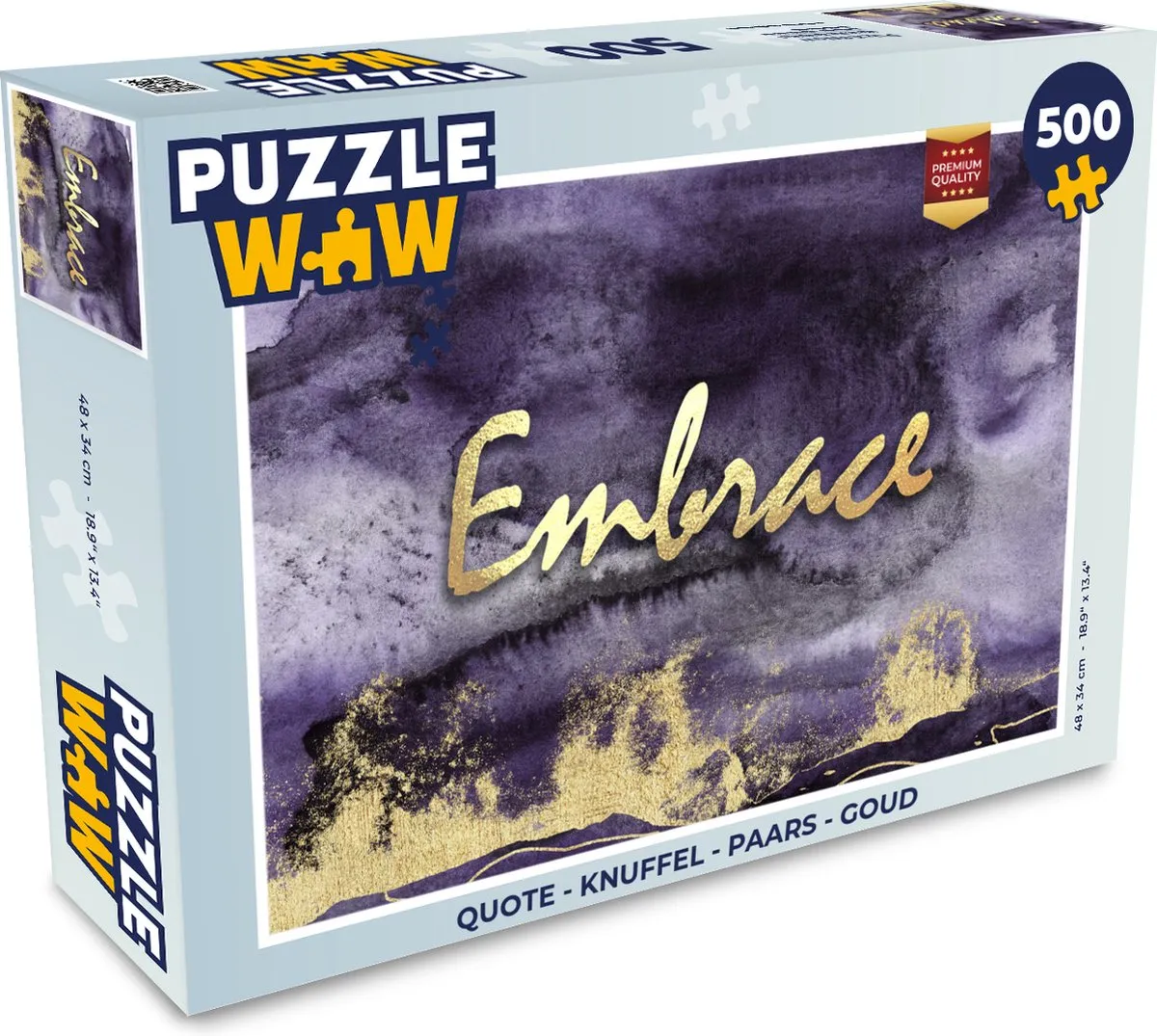 PuzzleWow Quote Knuffel Legpuzzel 500 Stuks
