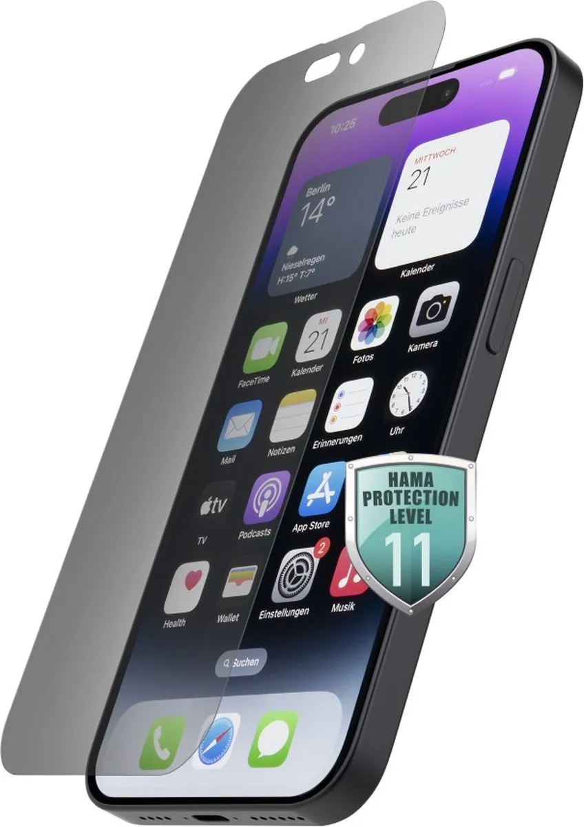 Hama Privacy Beschermglas iPhone 14 Pro