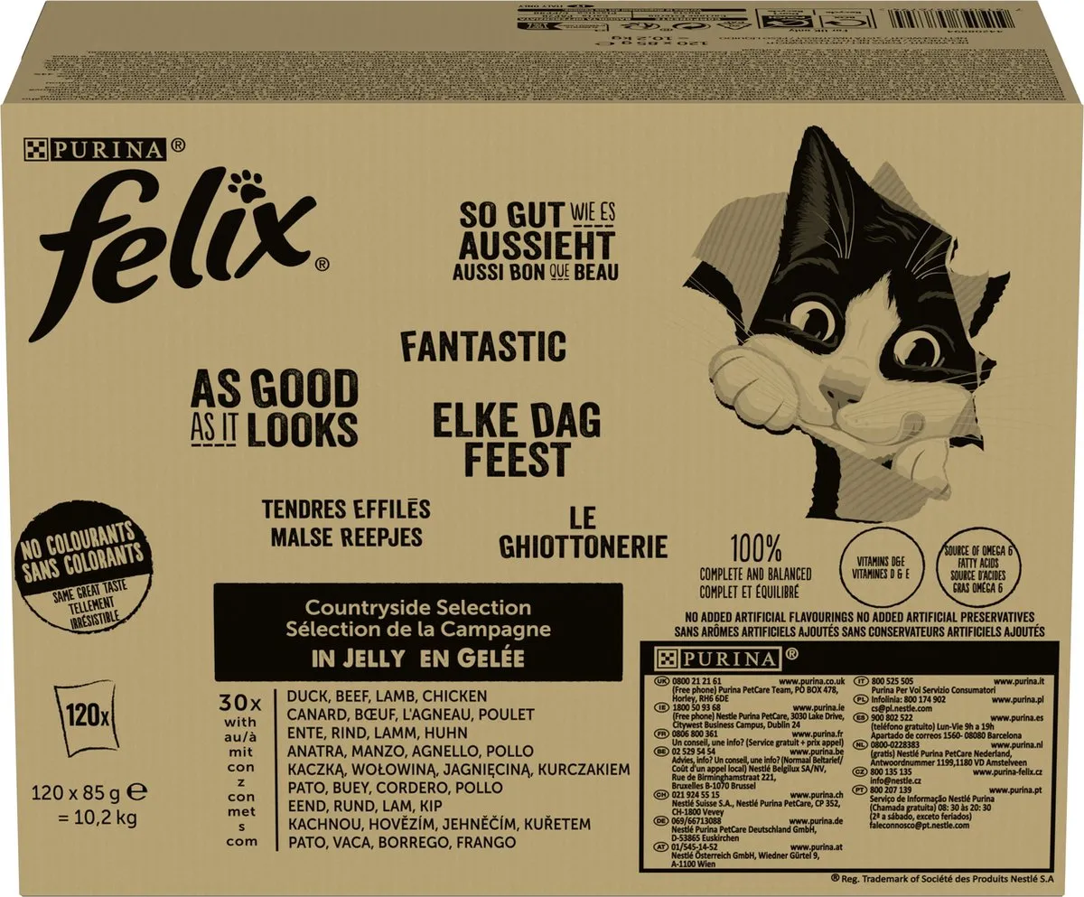 Felix Elke Dag Feest Countryside Selectie Natvoer - 120x85g