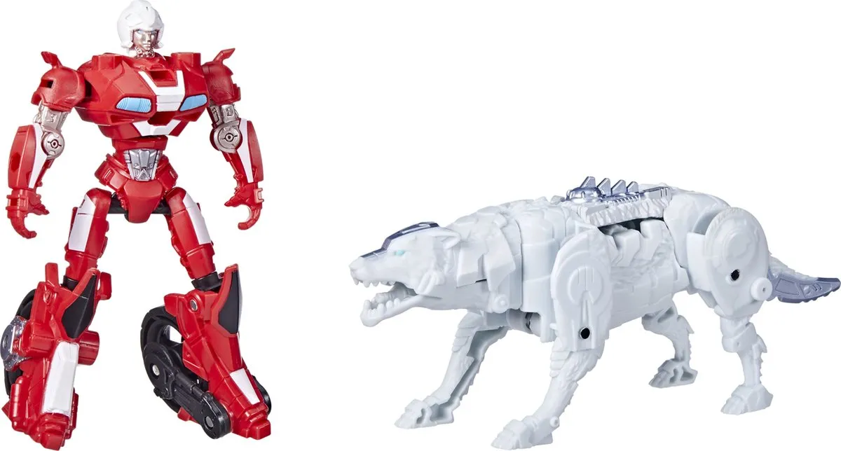 Transformers Rise of the Beasts Arcee & Silverfang Actiefiguur