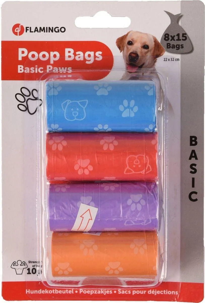Flamingo Bones & Paws Poepzakjes - 120 Stuks - afbeelding 6 van 6