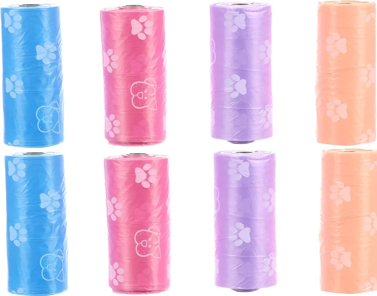 Flamingo Bones & Paws Poepzakjes - 120 Stuks