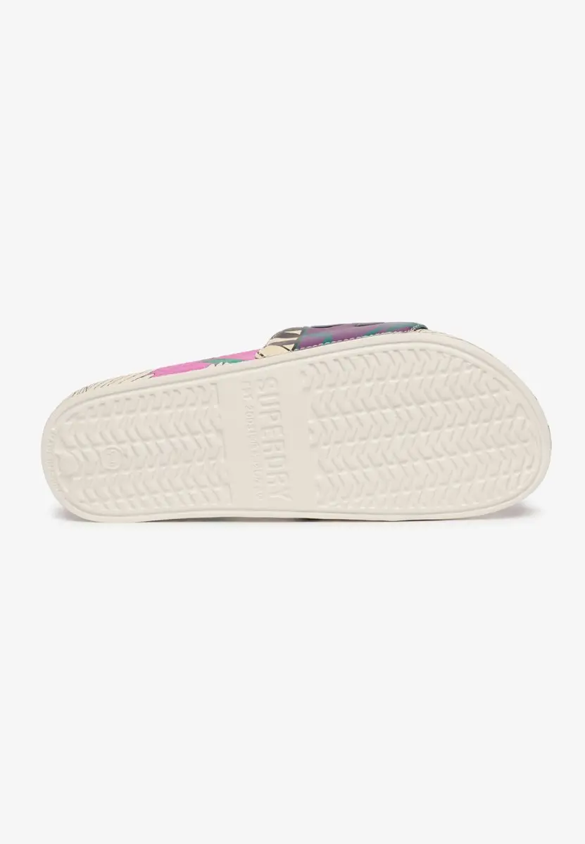 Superdry All Over Printed Badslippers Optical Birds Cream - afbeelding 3 van 6