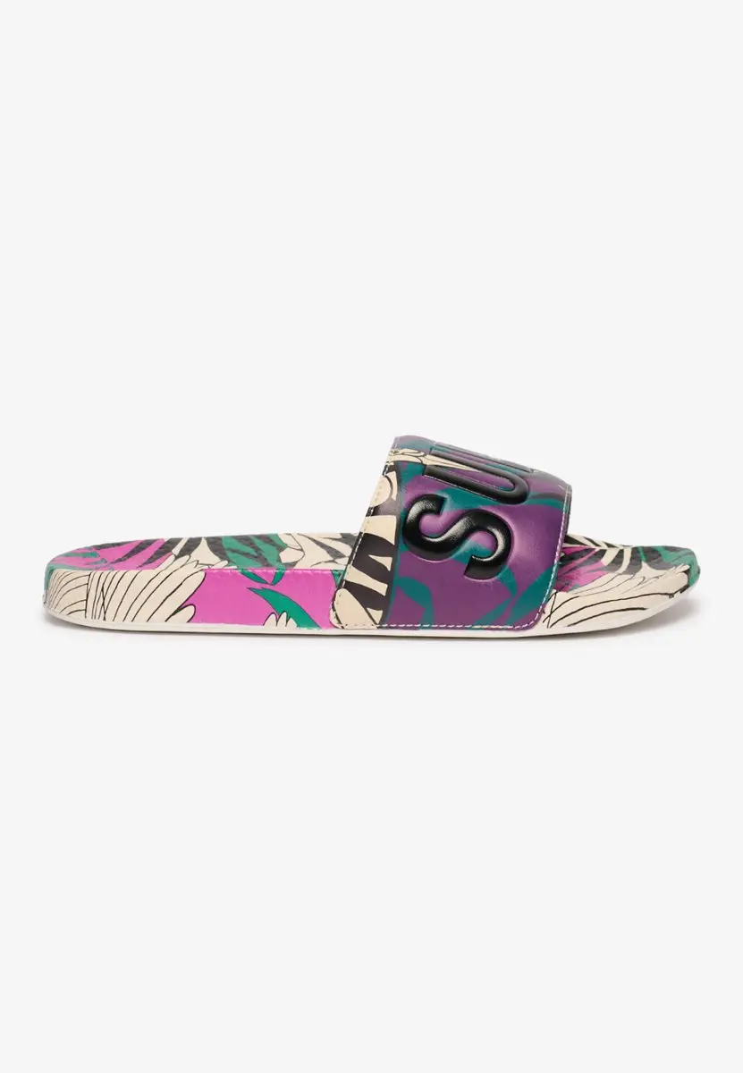 Superdry All Over Printed Badslippers Optical Birds Cream