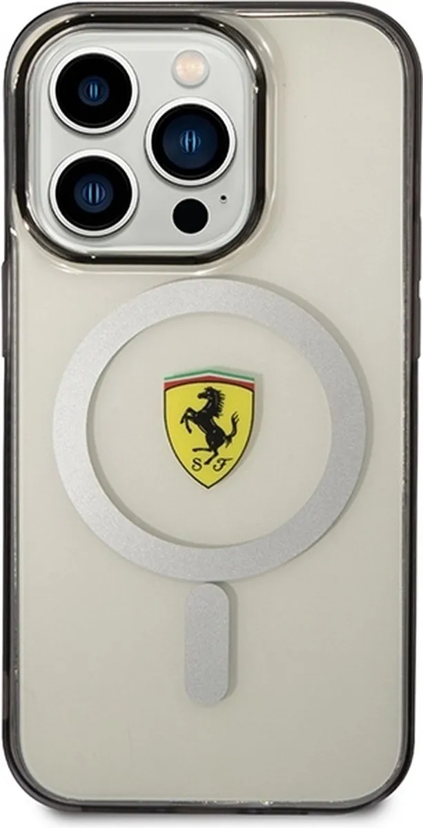 Ferrari Translucent Back Case MagSafe iPhone 14 Pro - Transparant