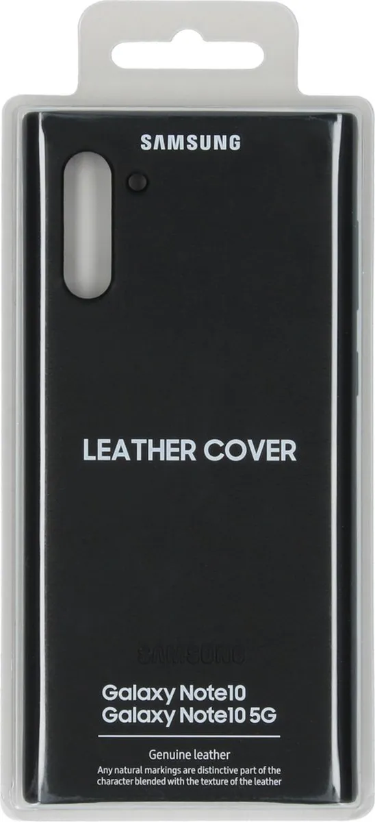 Samsung Galaxy Note 10 Leather Cover EF-VN970LBEGWW - Zwart
