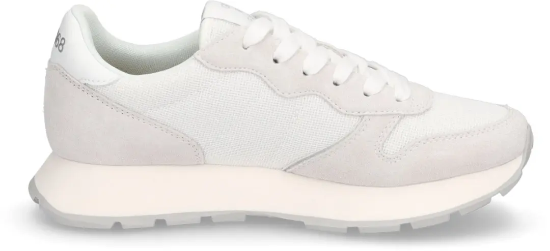 Sun68 Ally Glitter dames sneaker - Lichtgrijs - afbeelding 4 van 6