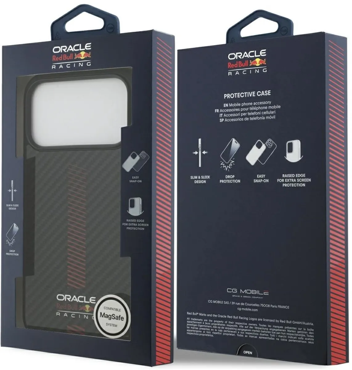 Red Bull Racing iPhone 17 Pro Max Back Cover - Grijs - Kevlar