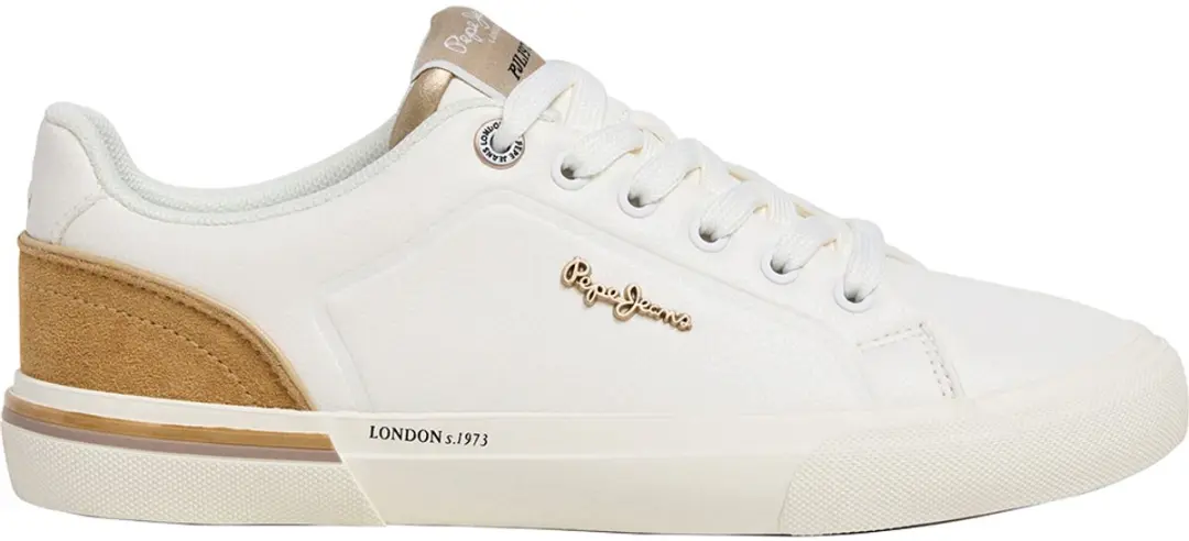 Pepe Jeans Kenton Campus Schoenen Wit EU 39 Vrouw